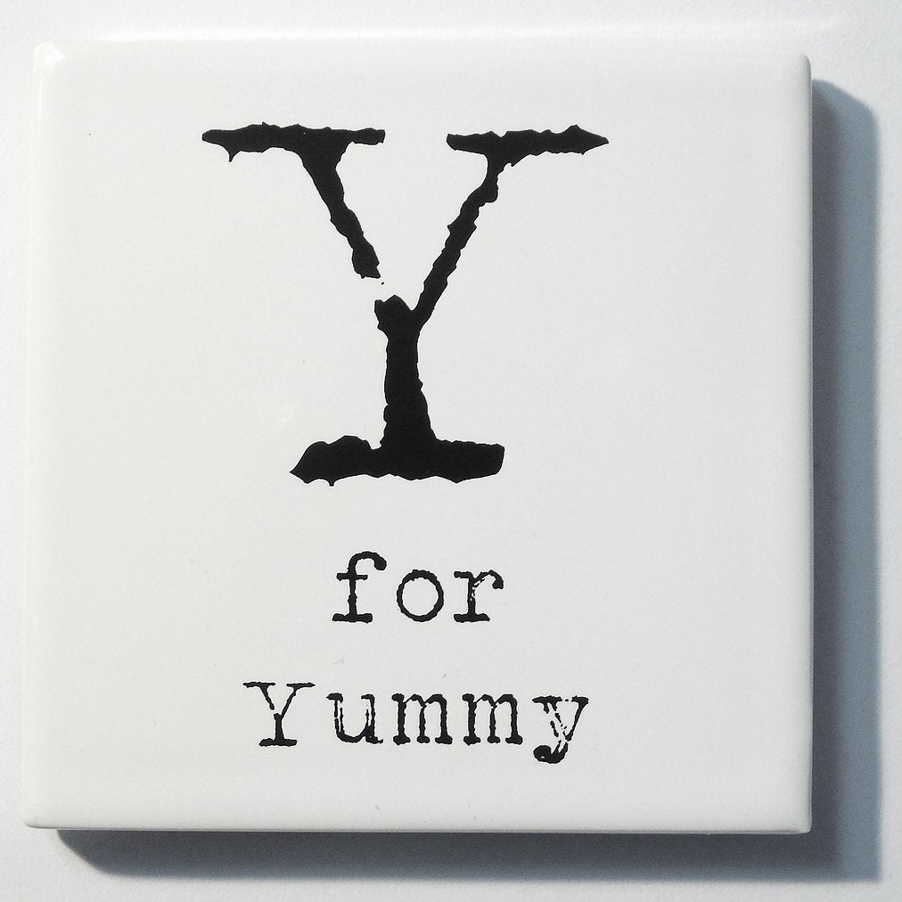 Letter Ceramic Coasters - Y For...
