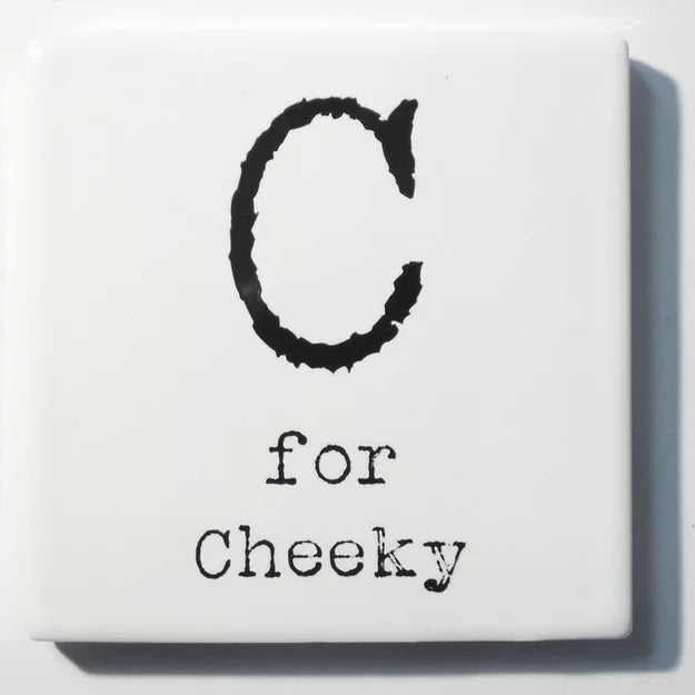 Letter Ceramic Coasters -  C For...