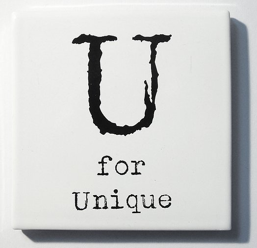 Letter Ceramic Coasters - U For...