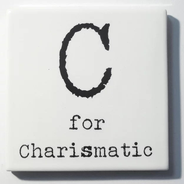 Letter Ceramic Coasters -  C For...
