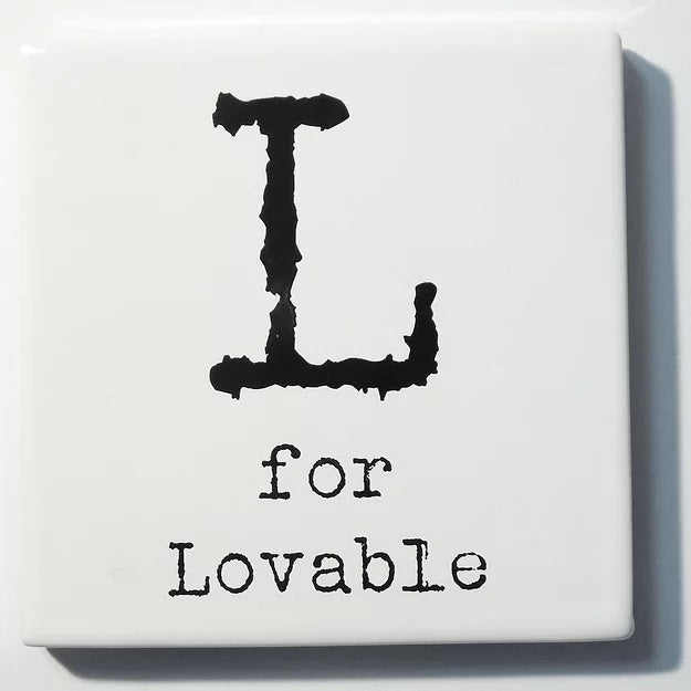 Letter Ceramic Coasters - L For...