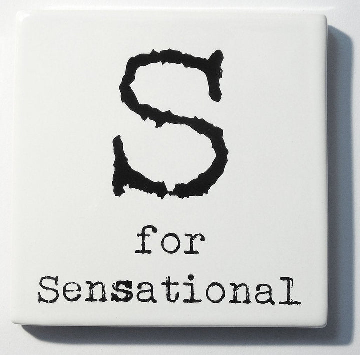Letter Ceramic Coasters - S For...