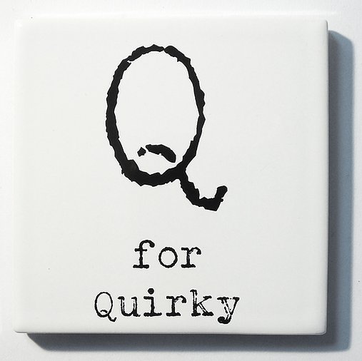 Letter Ceramic Coasters - Q...