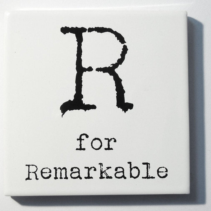 Letter Ceramic Coasters - R For...