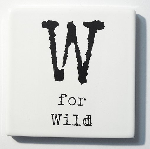 Letter Ceramic Coasters - W For...