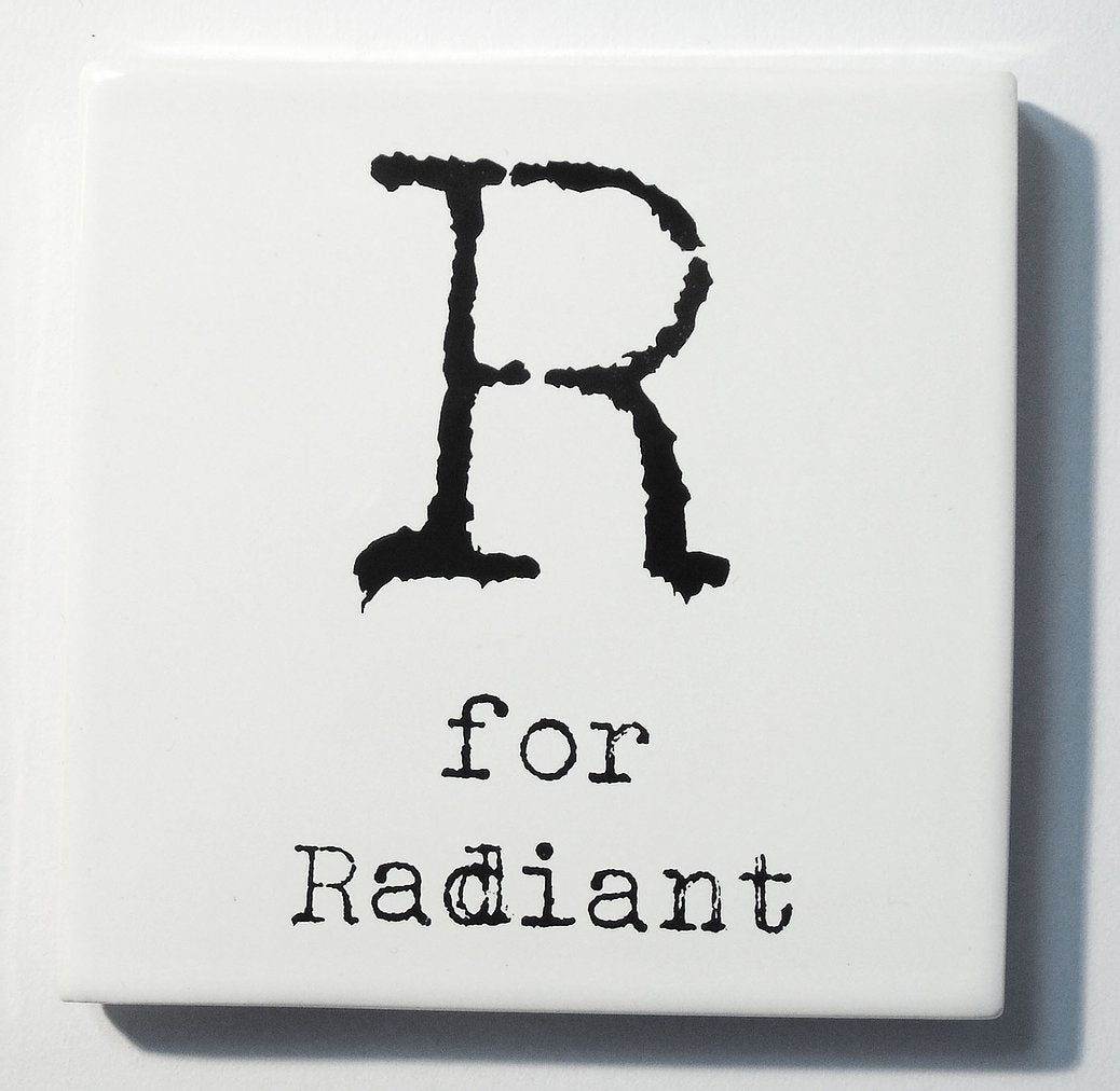 Letter Ceramic Coasters - R For...