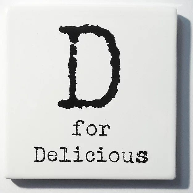 Letter Ceramic Coasters - D For...