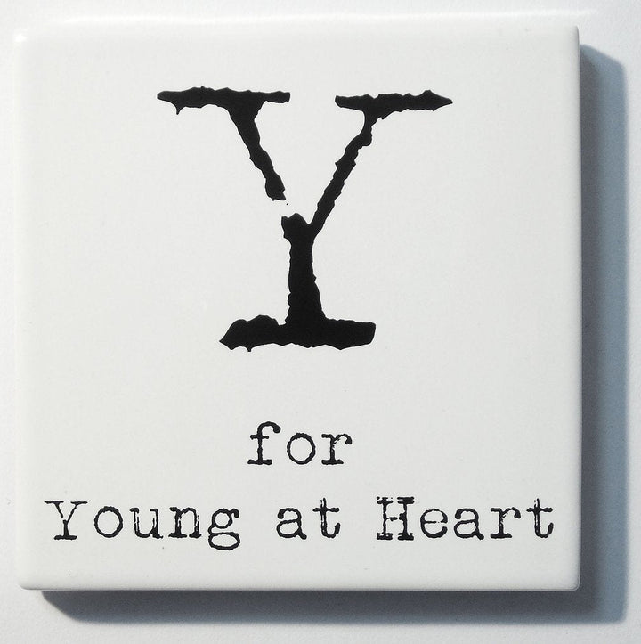 Letter Ceramic Coasters - Y For...