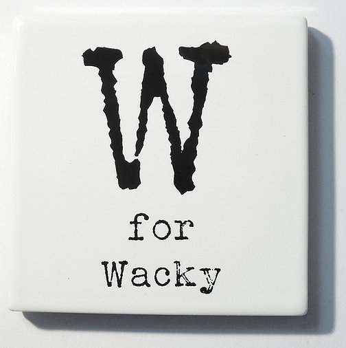 Letter Ceramic Coasters - W For...