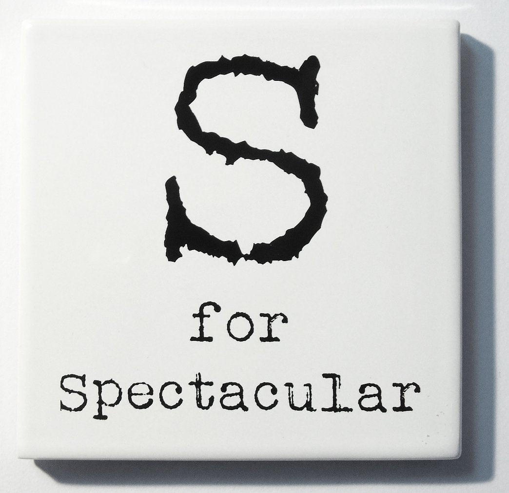 Letter Ceramic Coasters - S For...