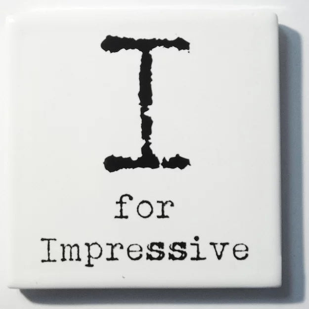 Letter Ceramic Coasters - I For...