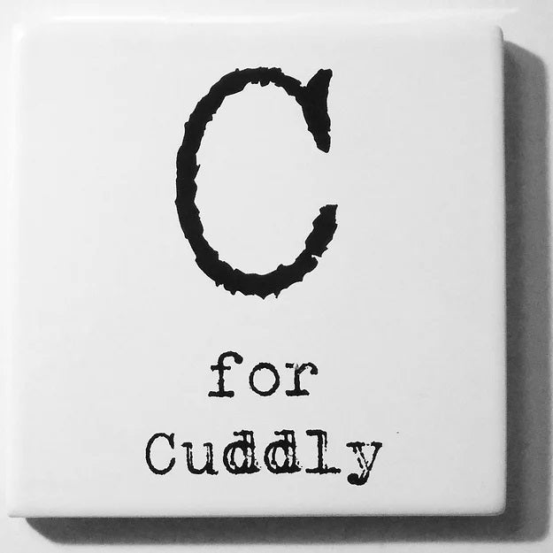 Letter Ceramic Coasters -  C For...