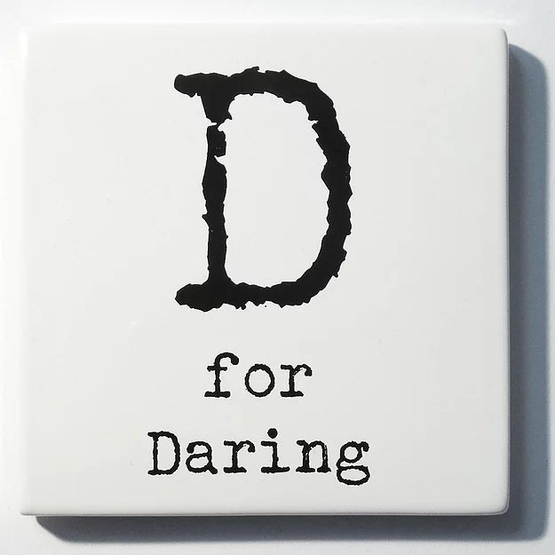 Letter Ceramic Coasters - D For...