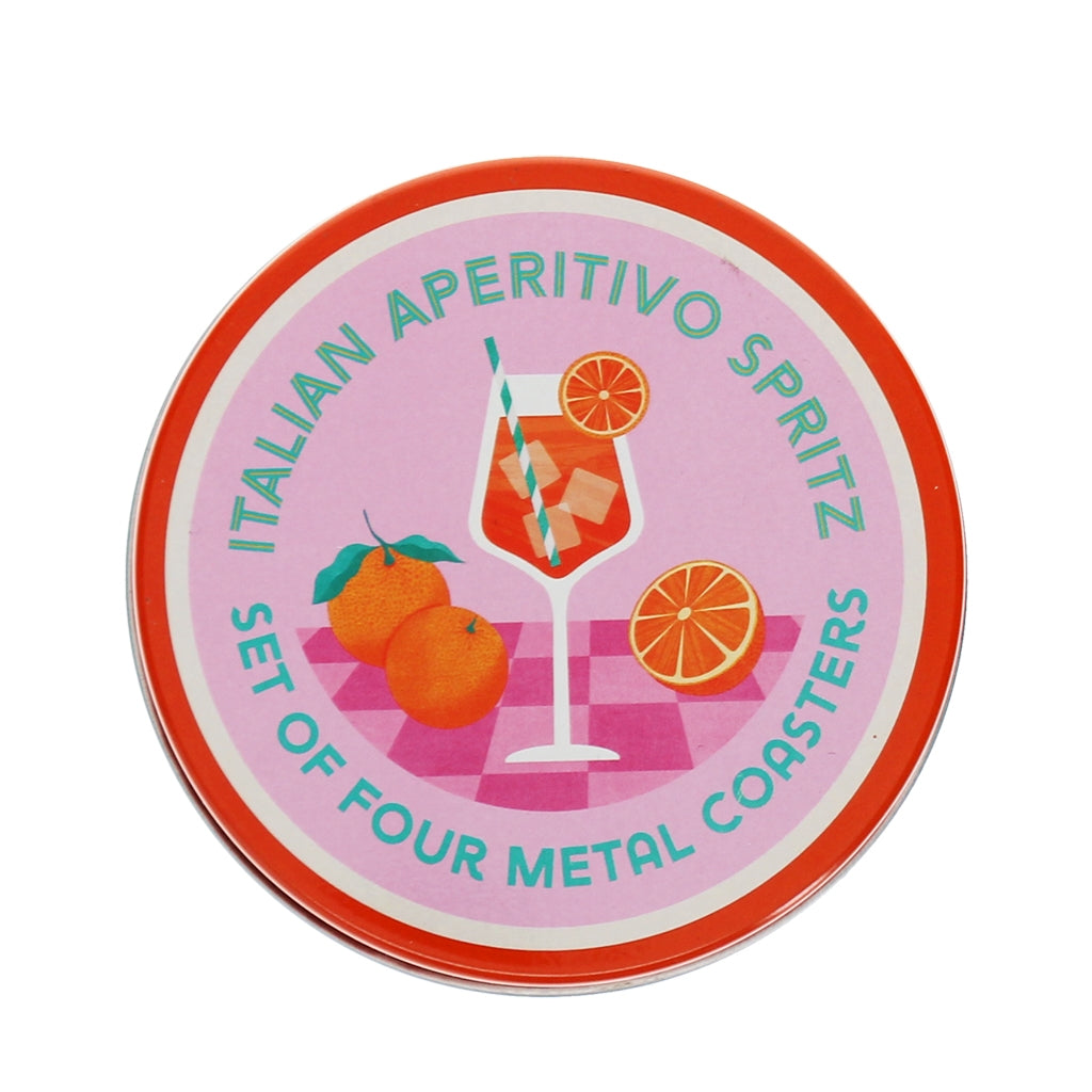 Metal Coaster Set of 4 - Aperitivo Spritz