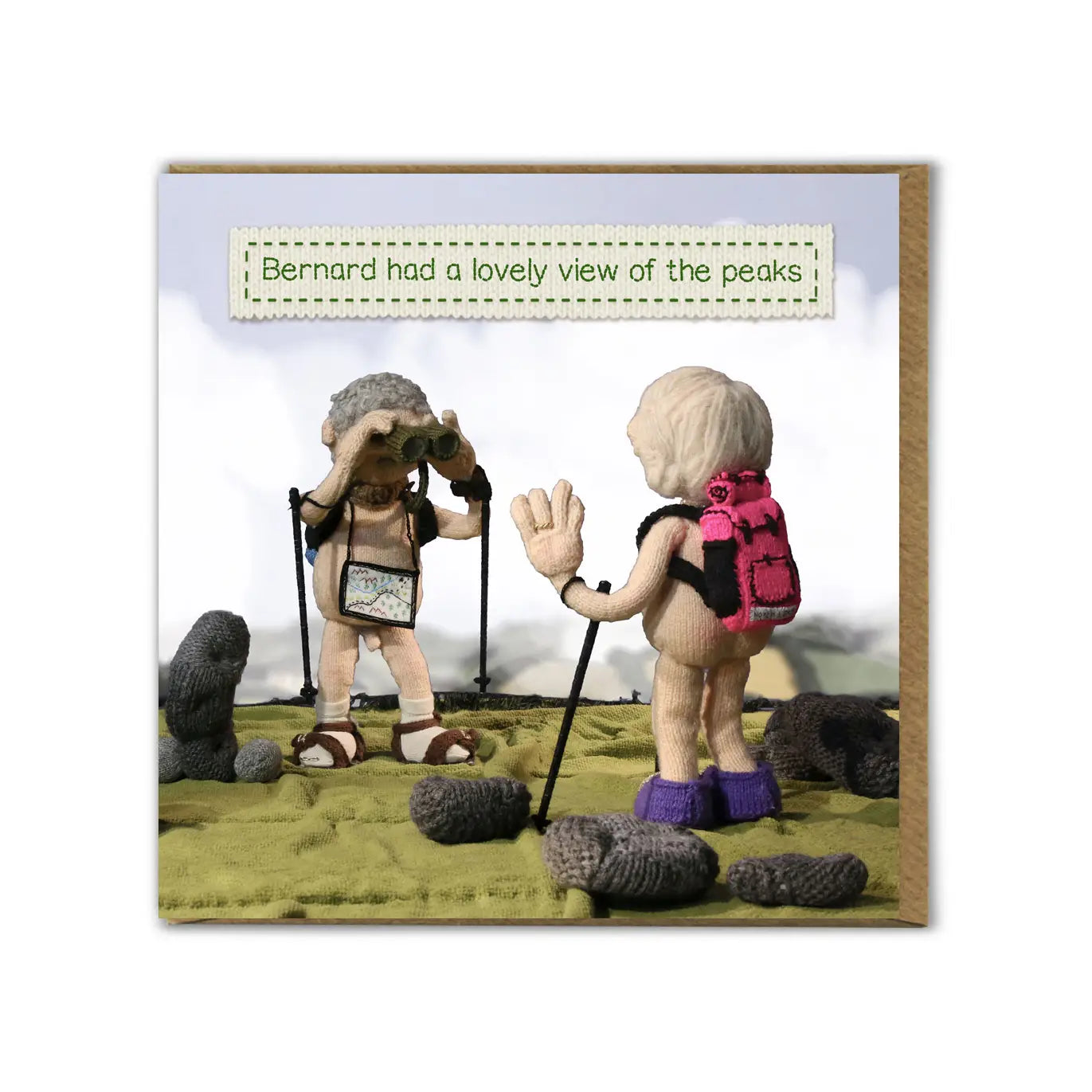 Lovely View of the Peaks- Funny Greetings Card