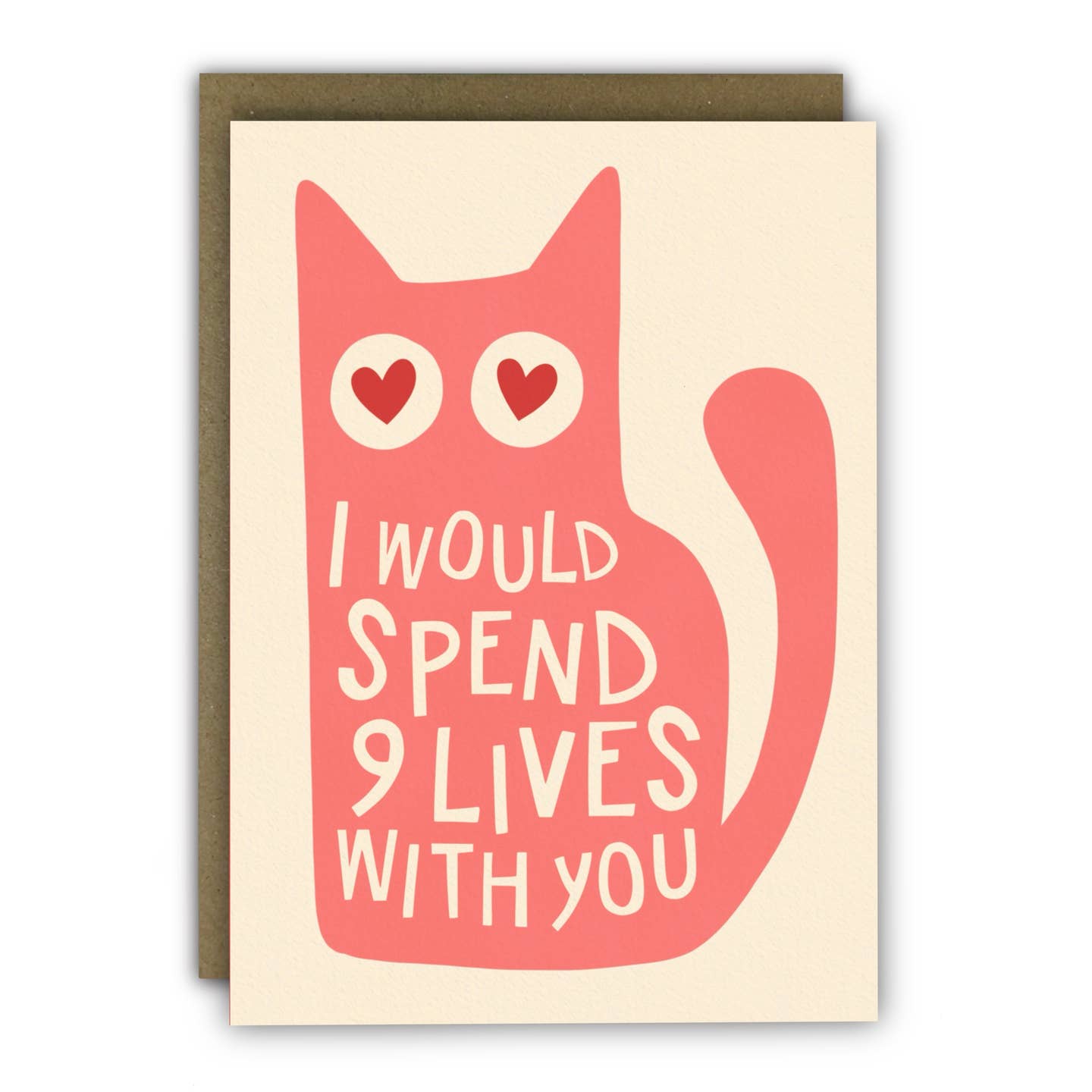 9 Lives Cat Anniversary Card