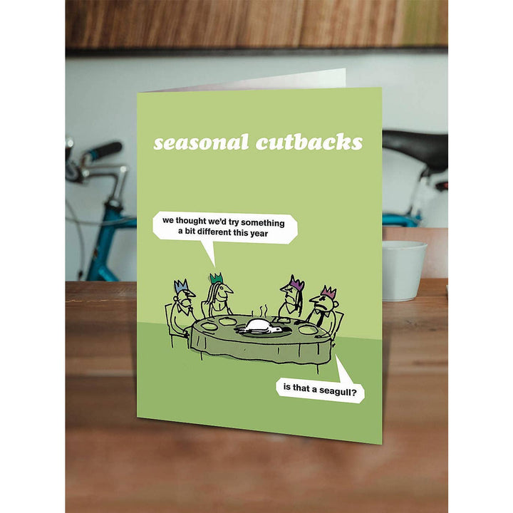 Seasonal Cutbacks Christmas Card