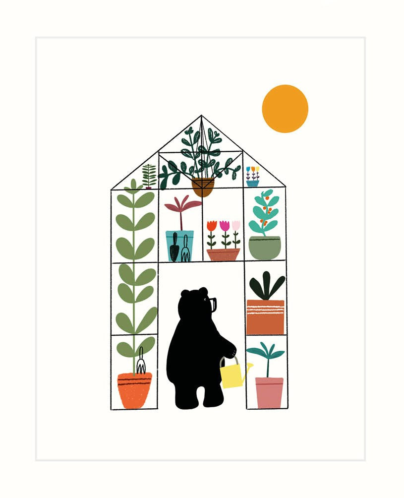 Bear In Greenhouse
