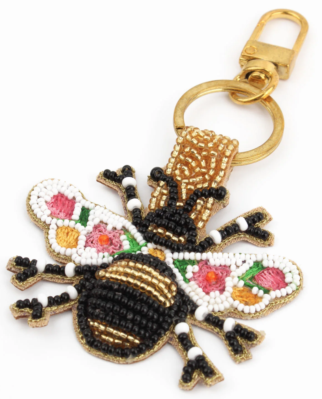 Bee Beaded Keyring
