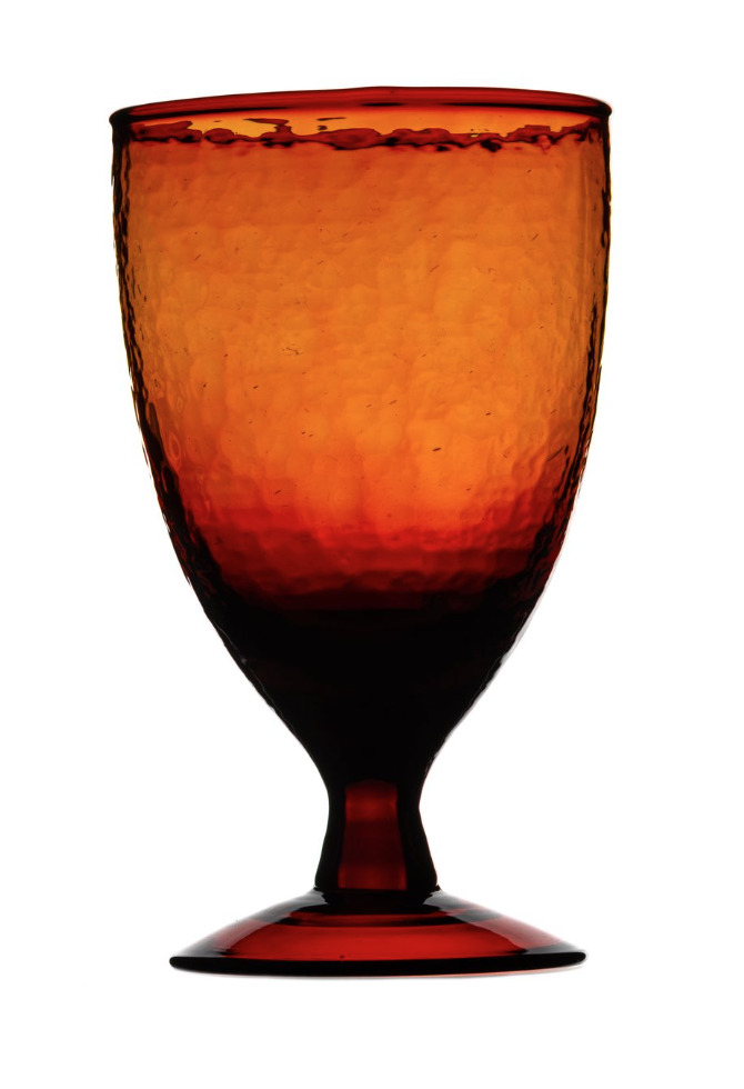 Recycled Berry Red Drinking Glass