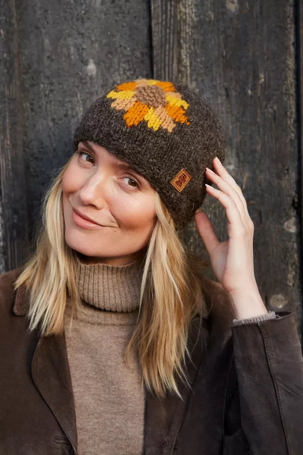 Sunflower Beanie hat