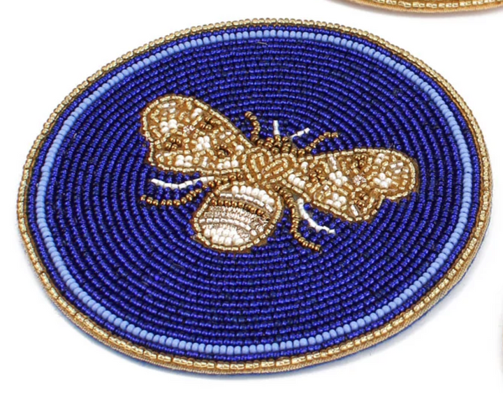 Bee Beaded Coasters