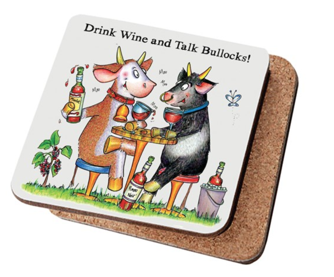 Drink Wine And Talk Bullocks - Coaster