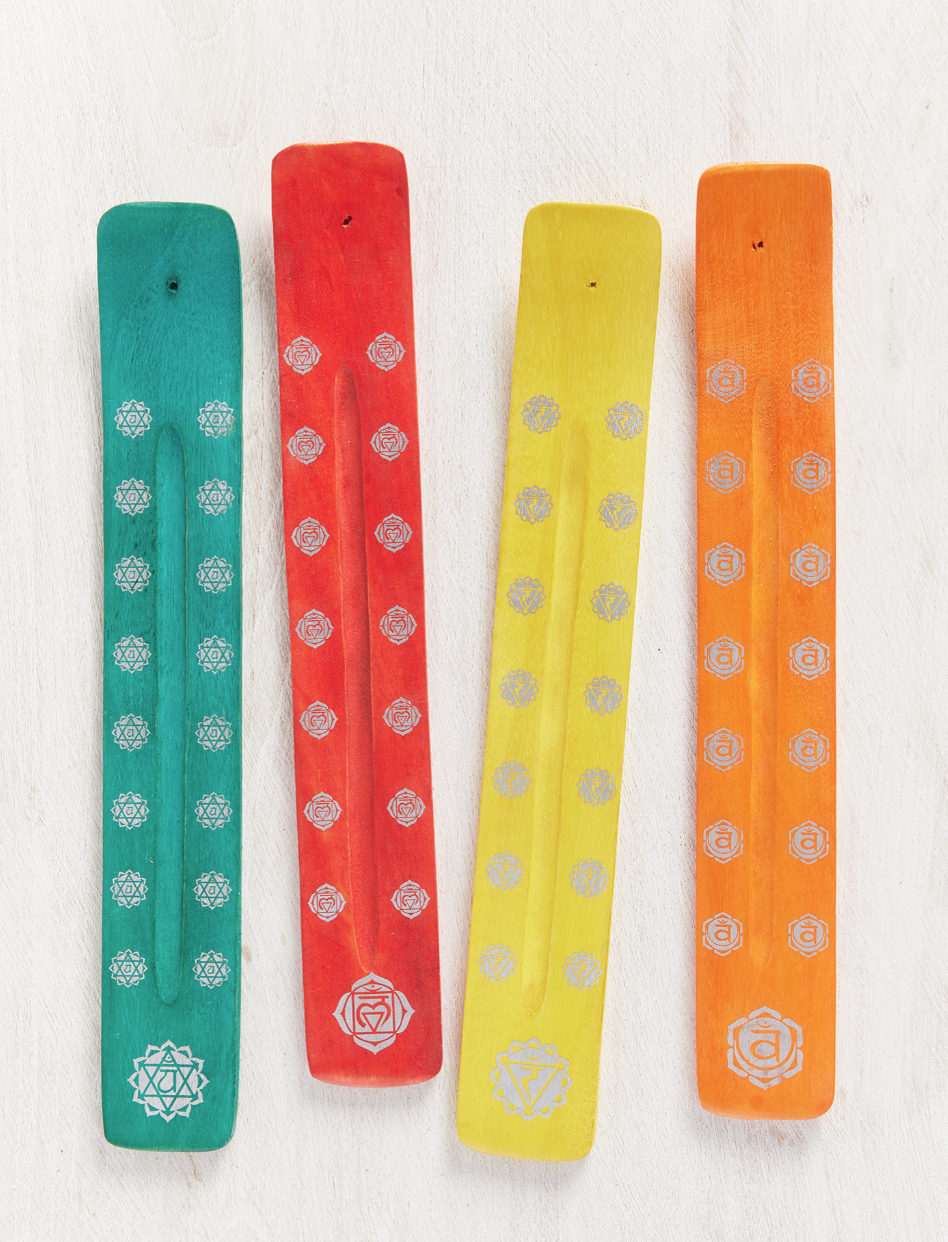 Chakra Incense Holder, Silver Print
