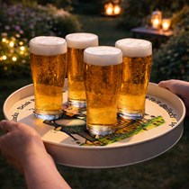 Talk Bullocks Metal Drinks Tray
