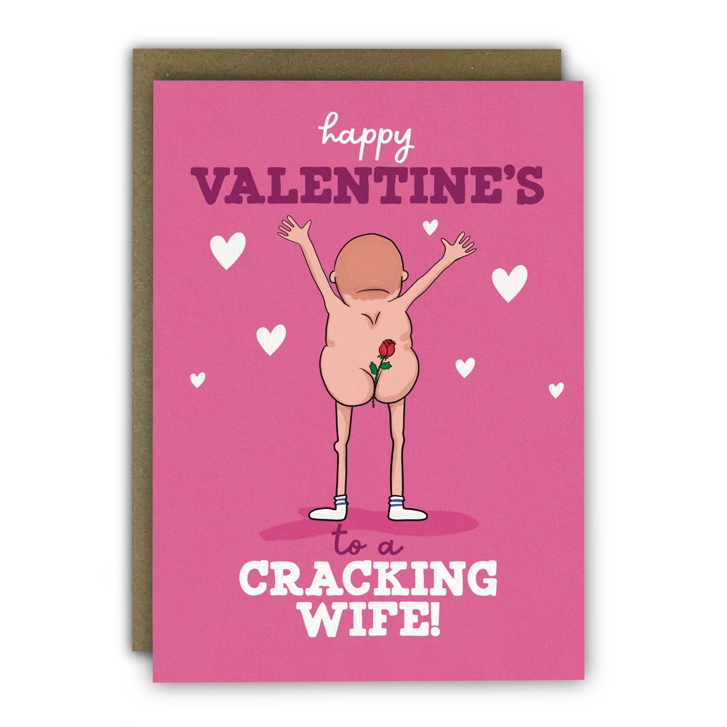 A Cheeky Valentine Card For A Cracking Wife