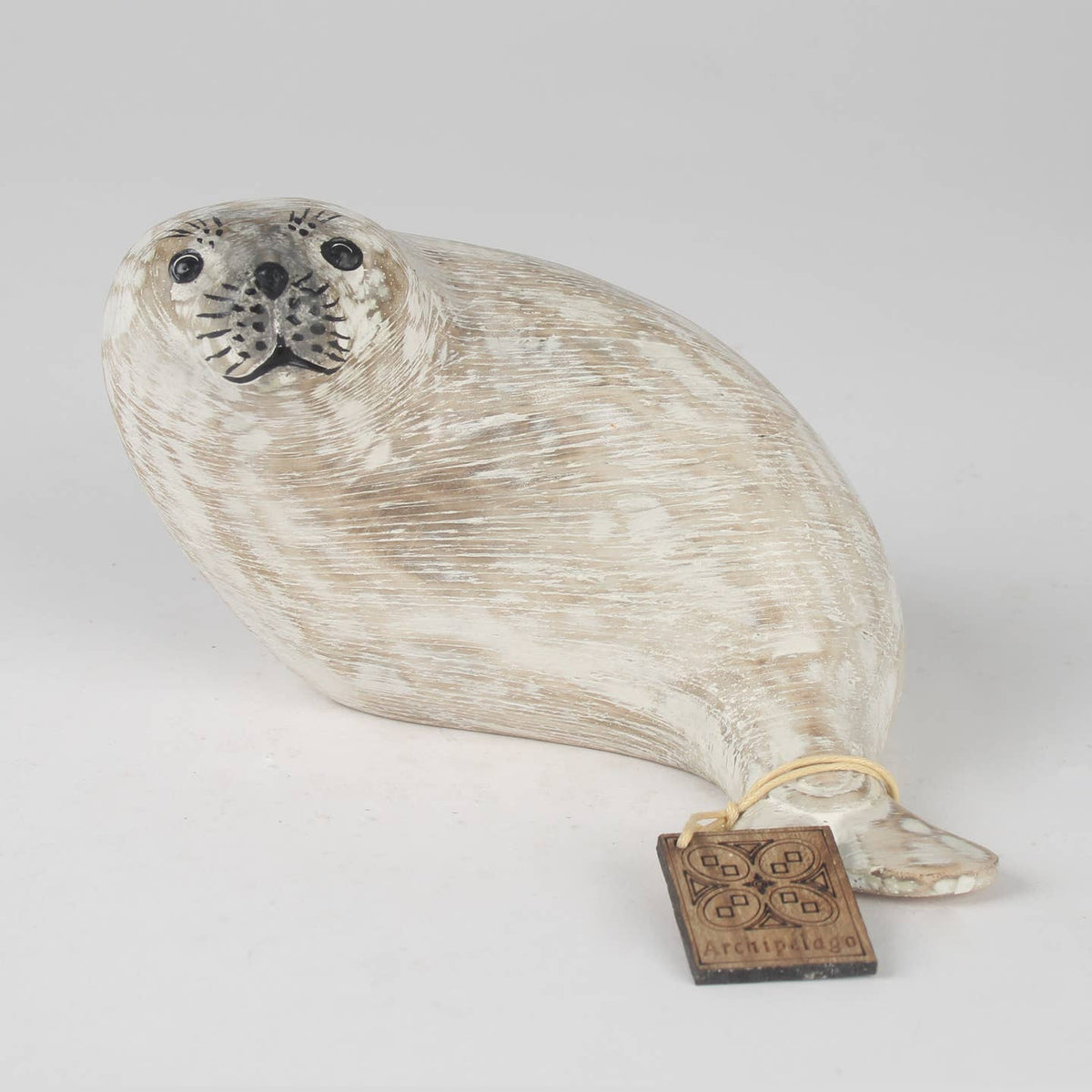 Hand Carved White Seal Pup By Archipelago