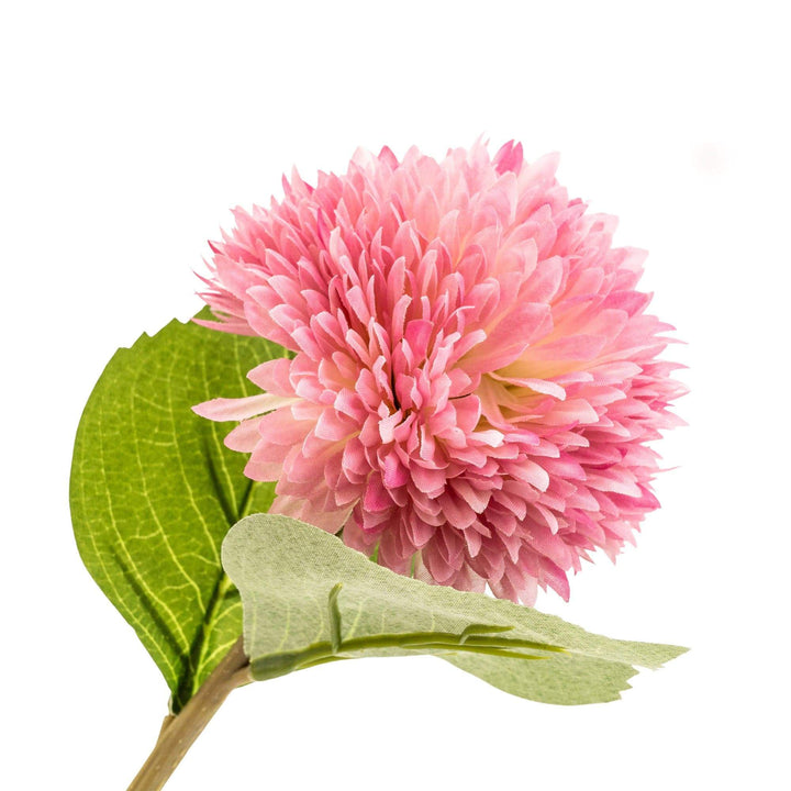 Chrysanthemum Single Stem Faux Flower - Pink & White
