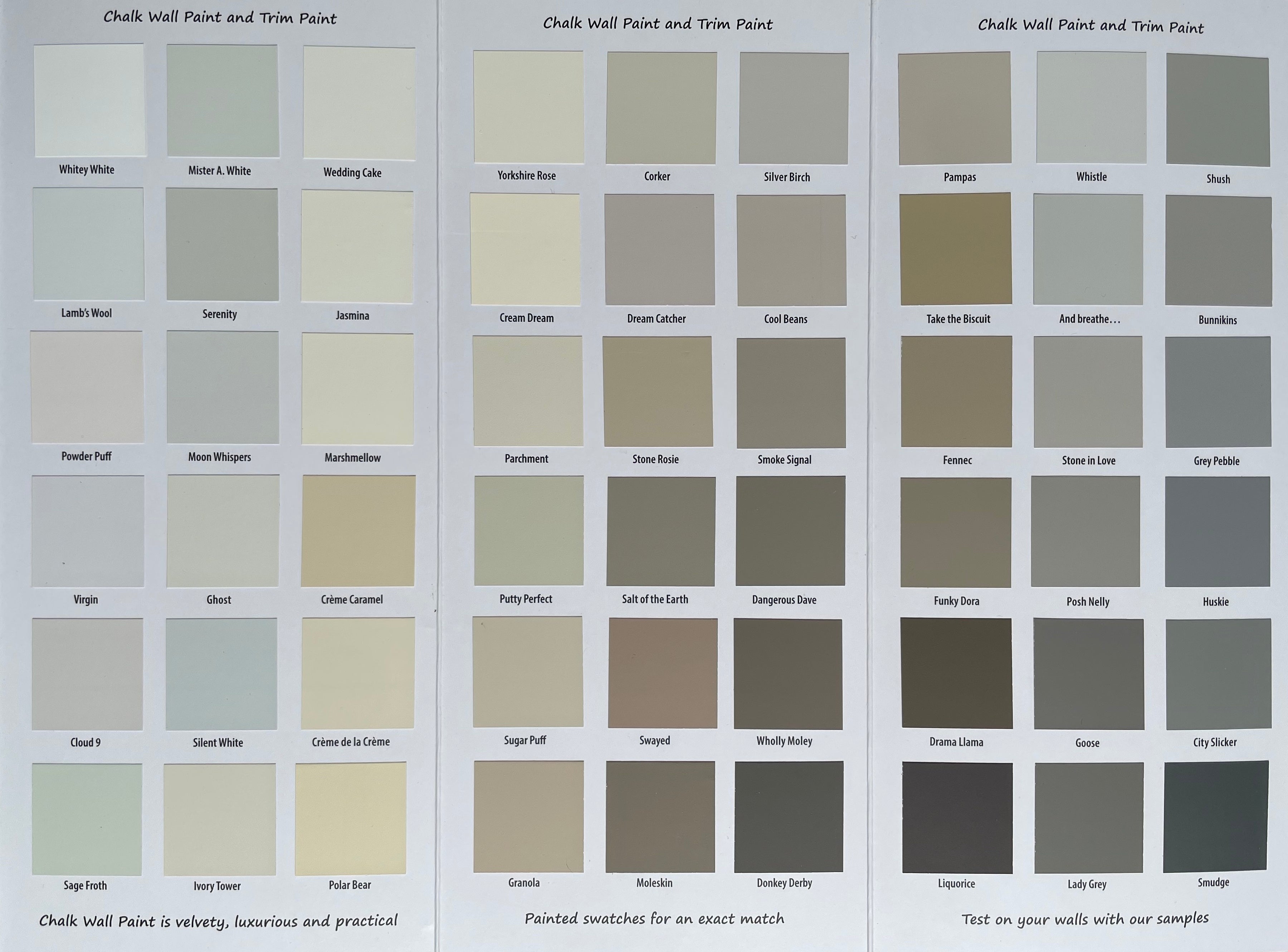 Frenchic Colour Chart - The Colour Collection