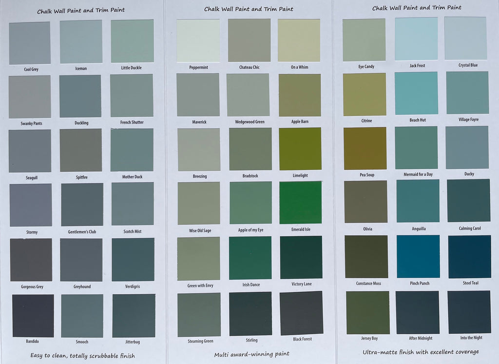 Frenchic Colour Chart - The Colour Collection