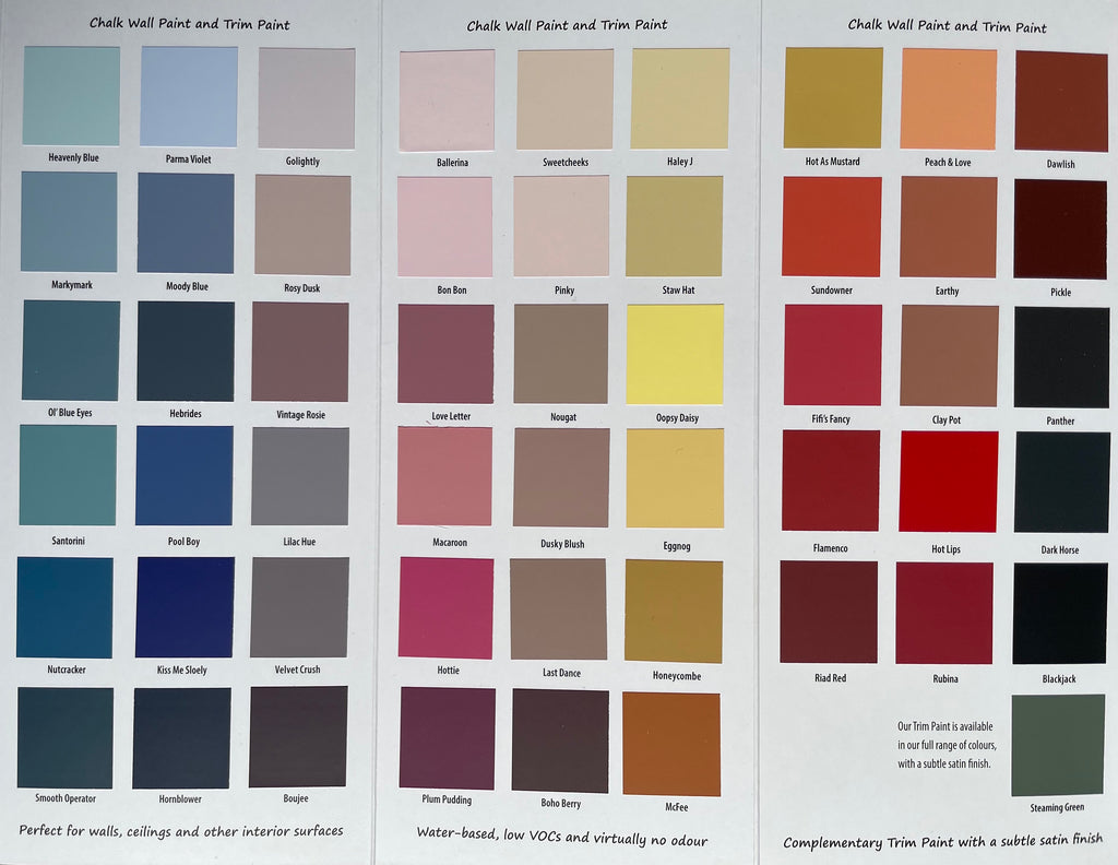 Frenchic Colour Chart - The Colour Collection