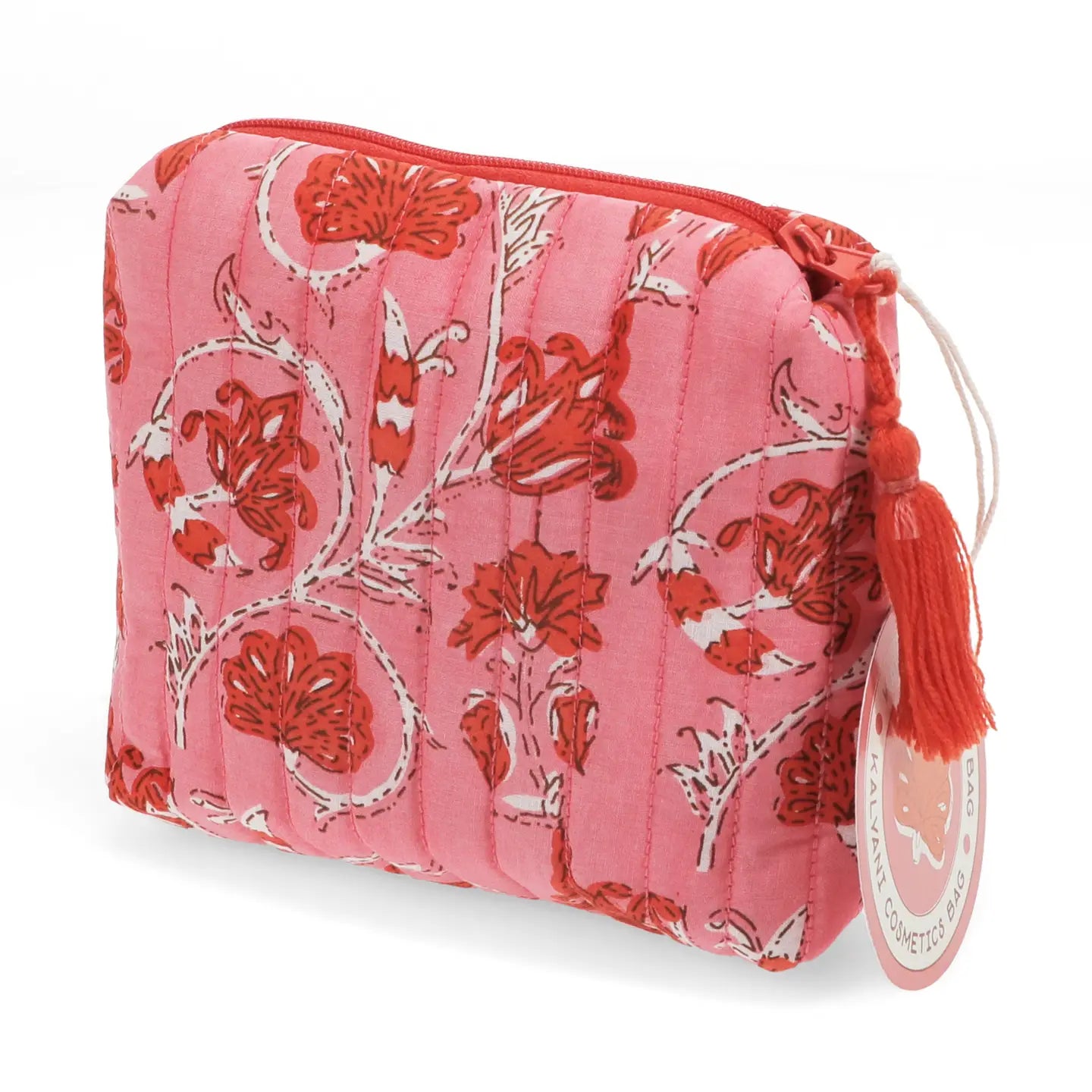 Quilted Cotton Make Up Bag - Kalyani