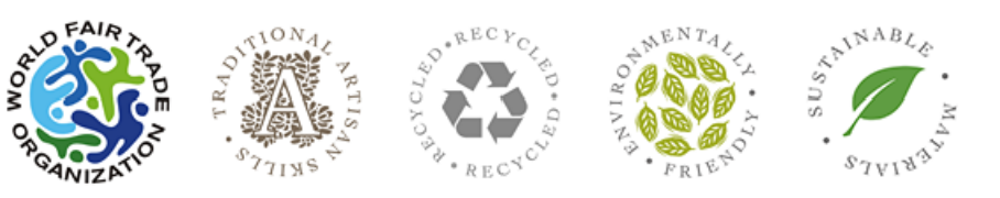 Recycled Sari Fabric Wreath - Green