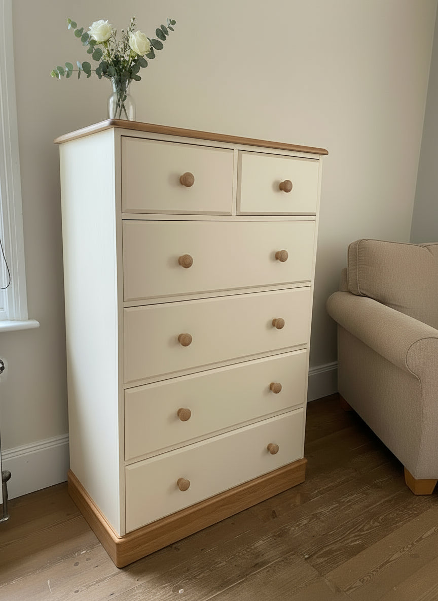 Tall Pine Chest of Drawers (waiting on your choice of colour)