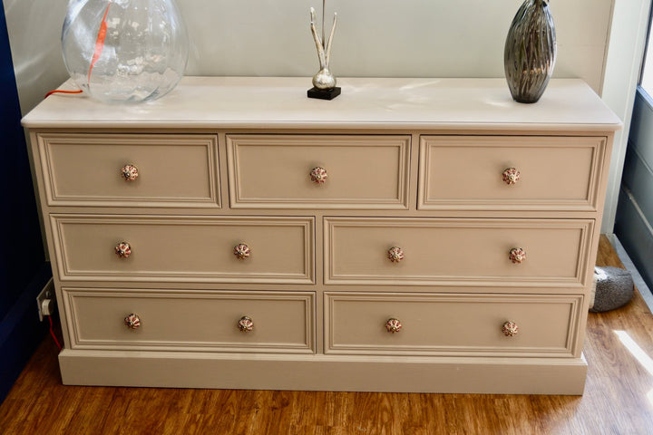 Pine 3 over 4 Chest of Drawers