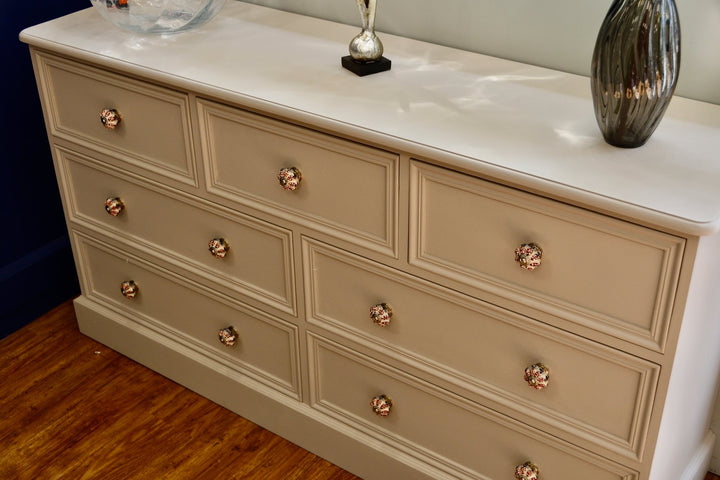 Pine 3 over 4 Chest of Drawers