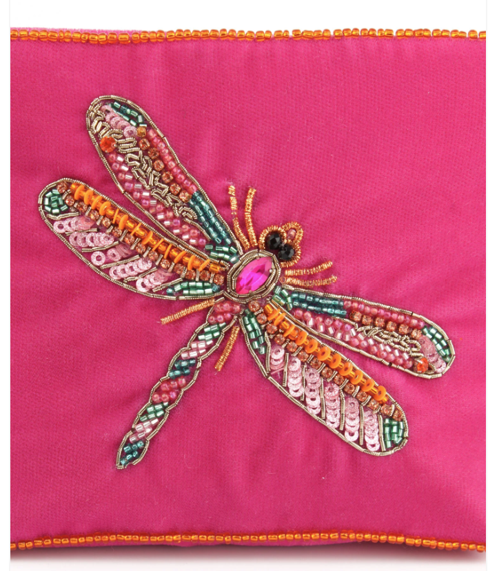 Pink Dragonfly Purse