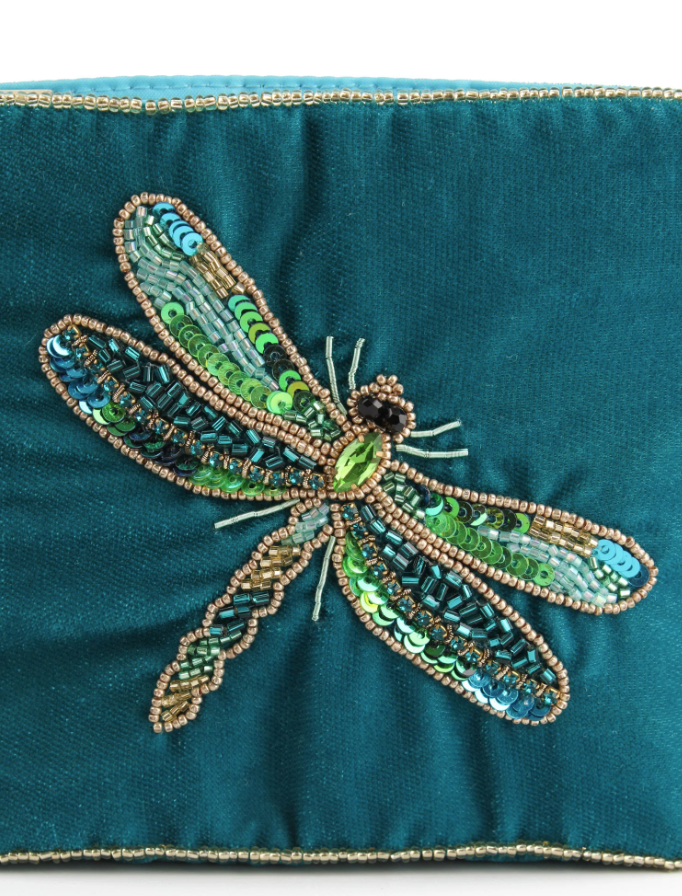 Blue Dragonfly Purse