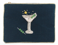 Martini Cocktail Velvet Purse