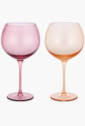 Twist Gin Balloon Glasses – Set of 2 Pink/Peach