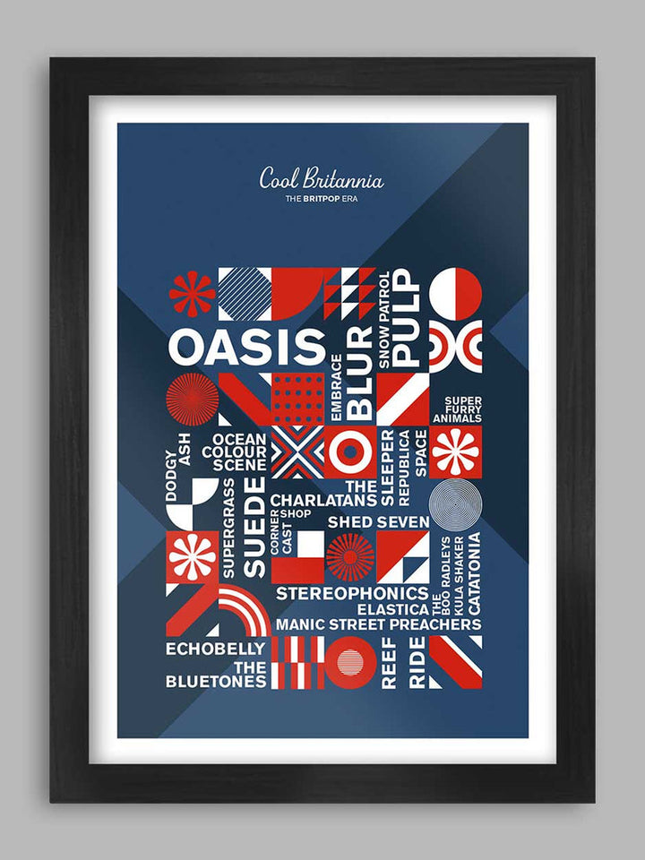 Cool Britannia - Music Poster Print