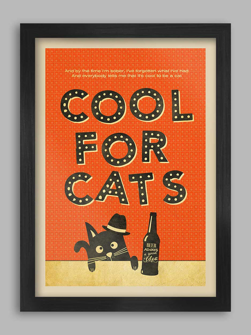 Cool for Cats - Music Poster Print
