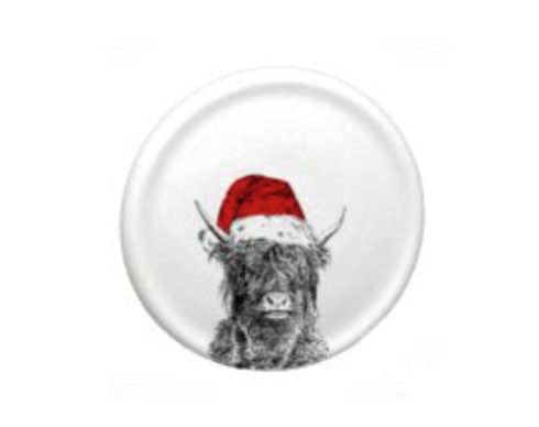 Christmas Crafty Coo Bone China Coaster