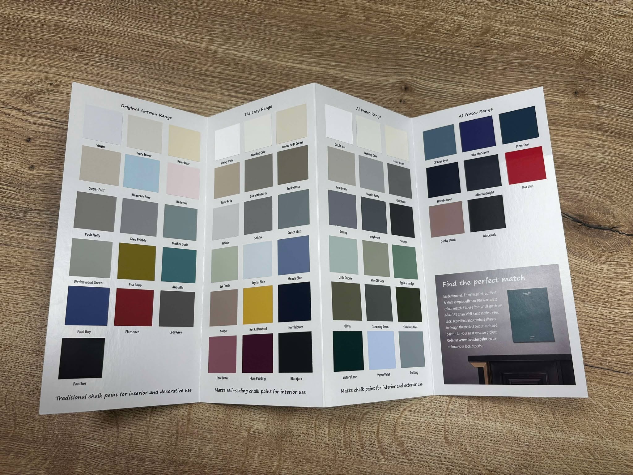 Frenchic Colour Chart - The Creative Collection