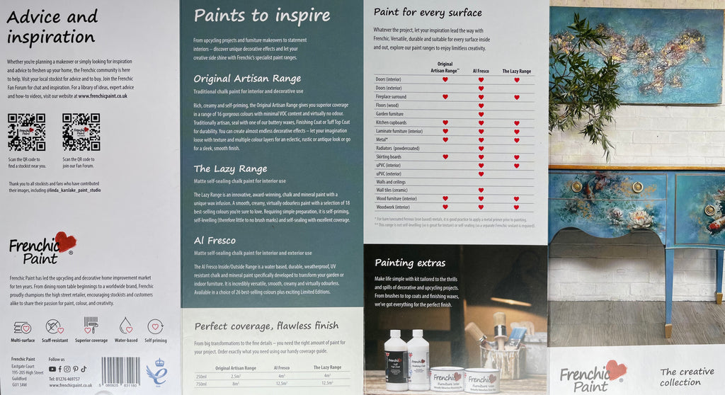 Frenchic Colour Chart - The Creative Collection