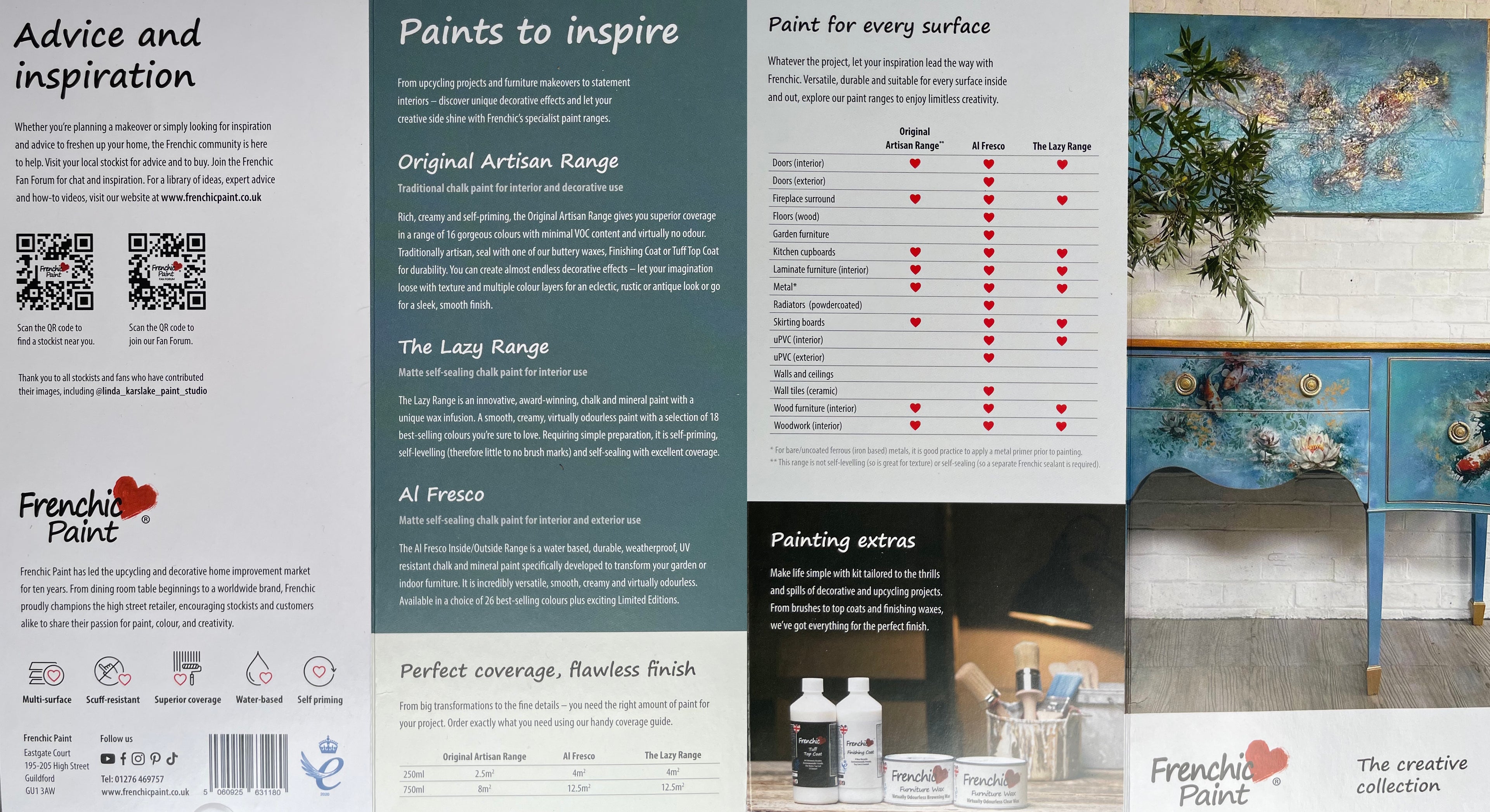 Frenchic Colour Chart - The Creative Collection